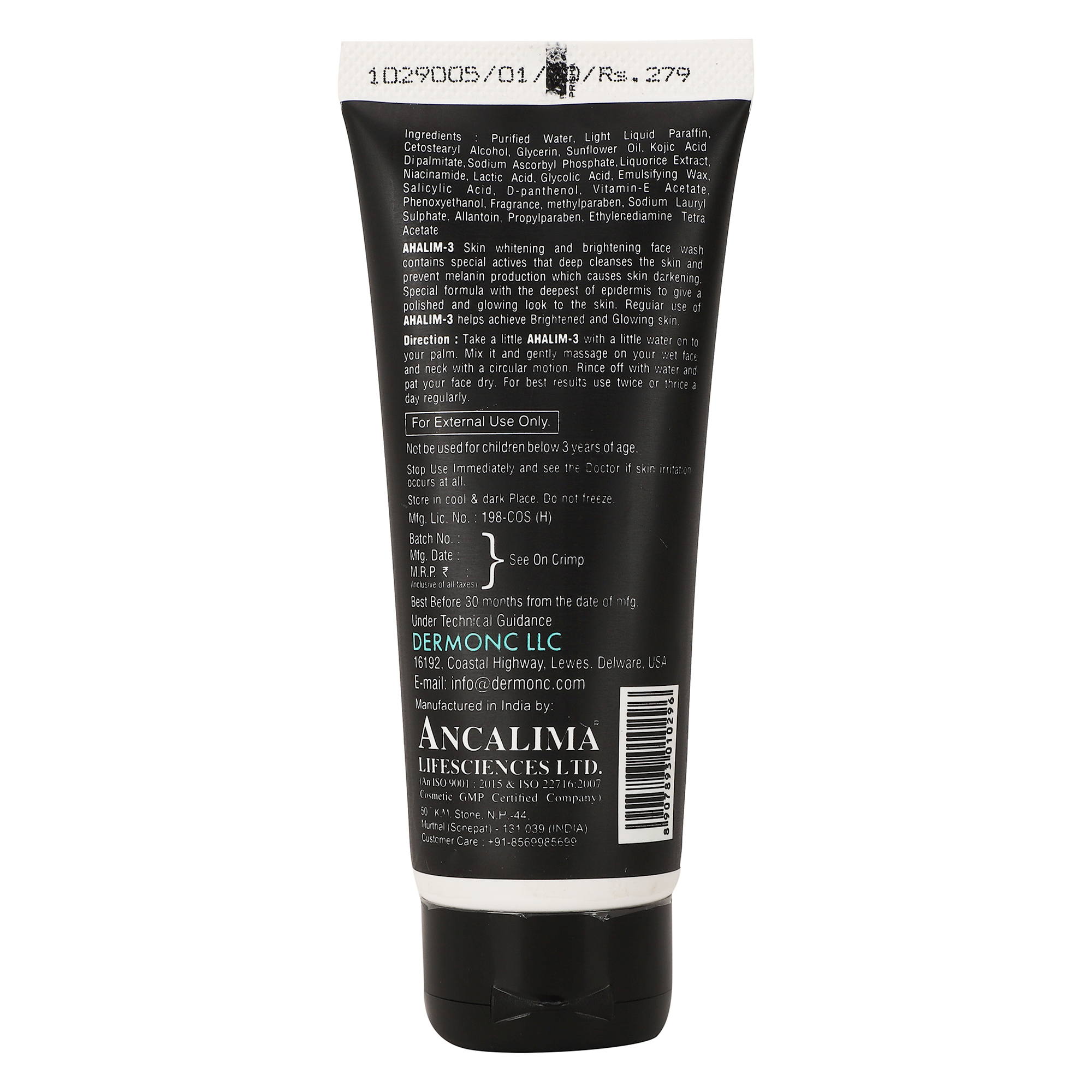 Ahalim-3 Face Wash 100ml - Gallery Image