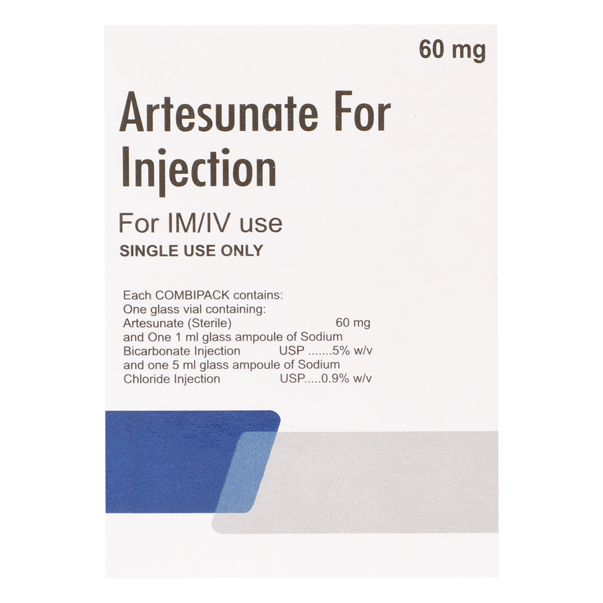 Image of Combipack of Artesunate for Injection 60mg