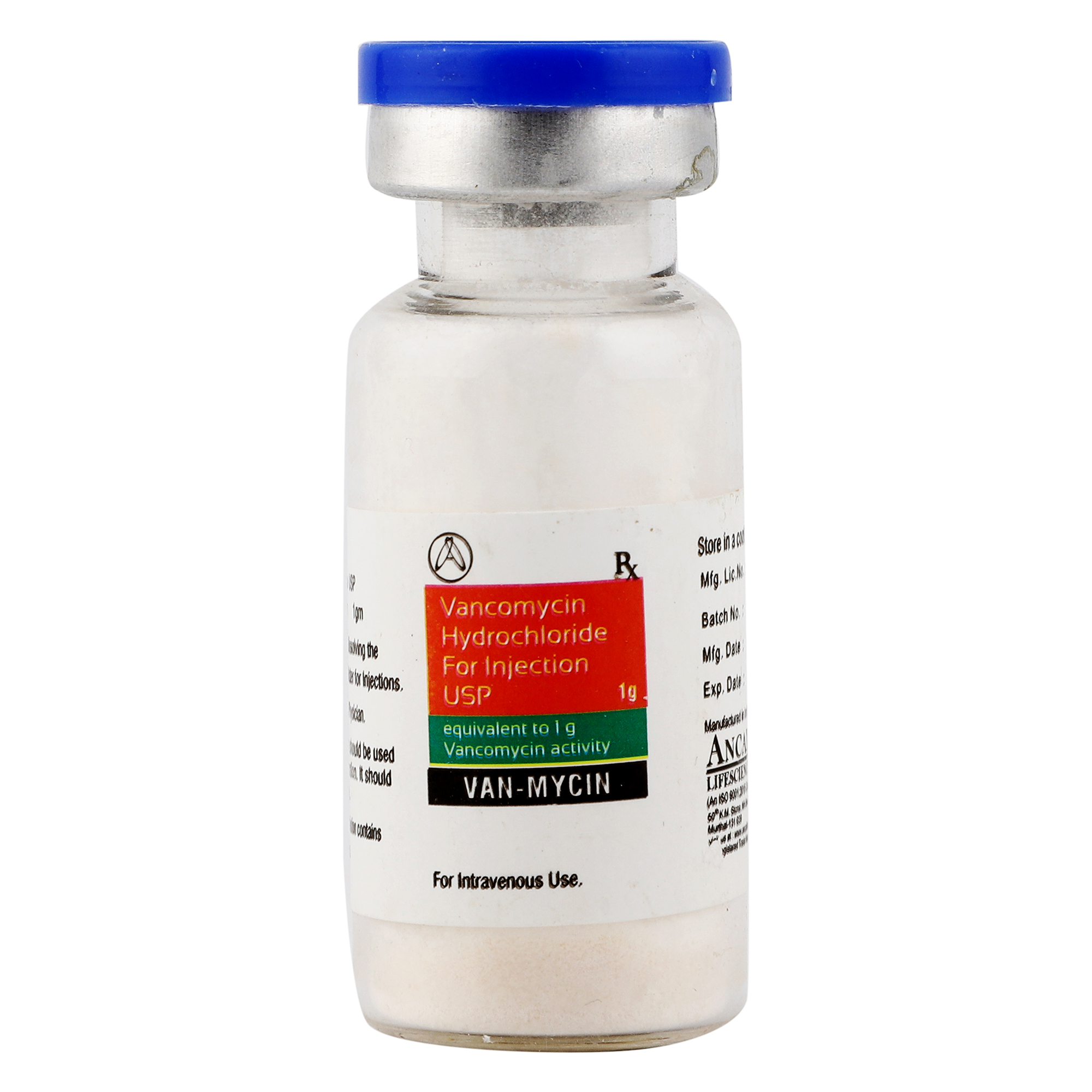 Image of Vancomycin Hydrochloride for Injection USP 1gm