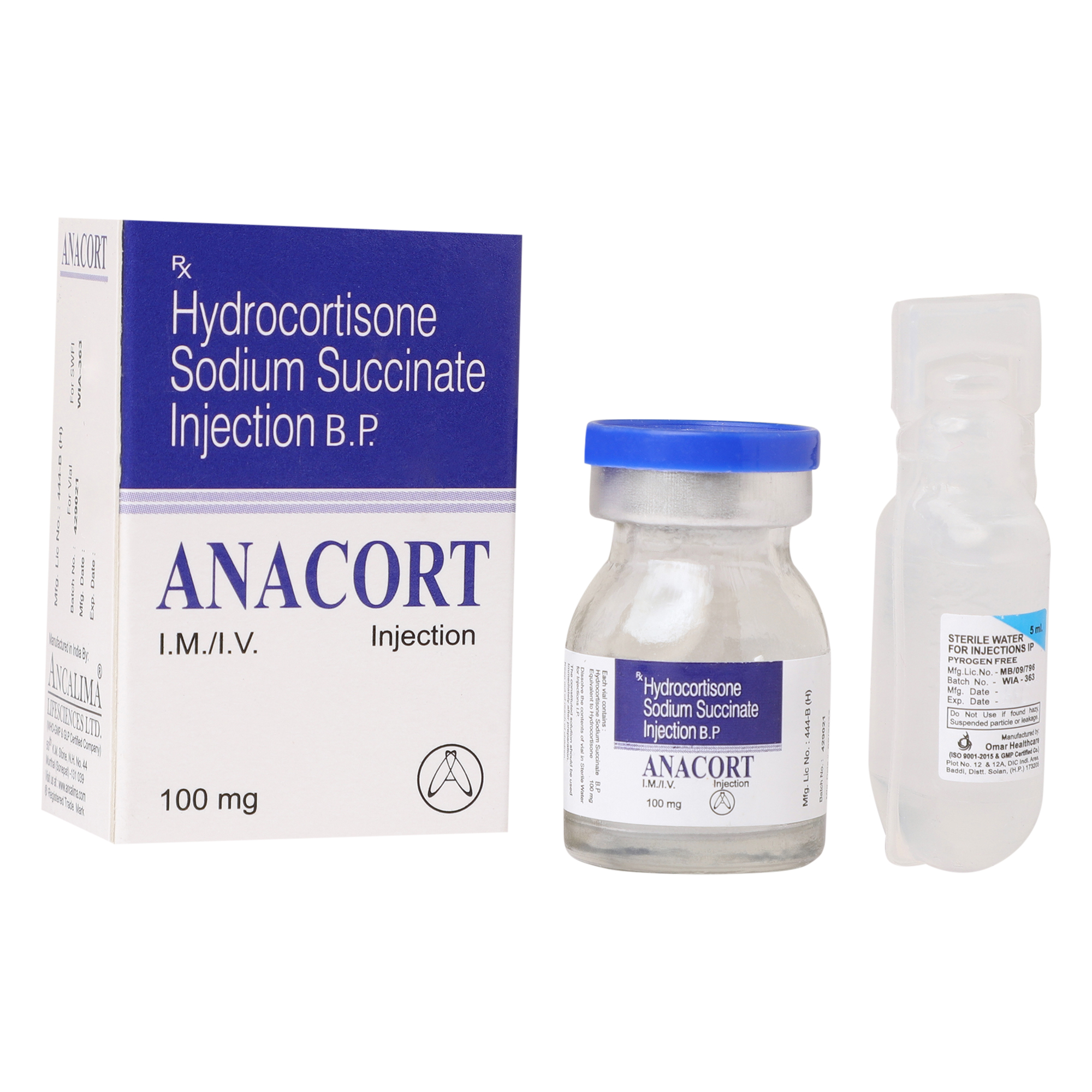 Thumbnail for Hydrocortisone Sodium Succinate Injection 100mg