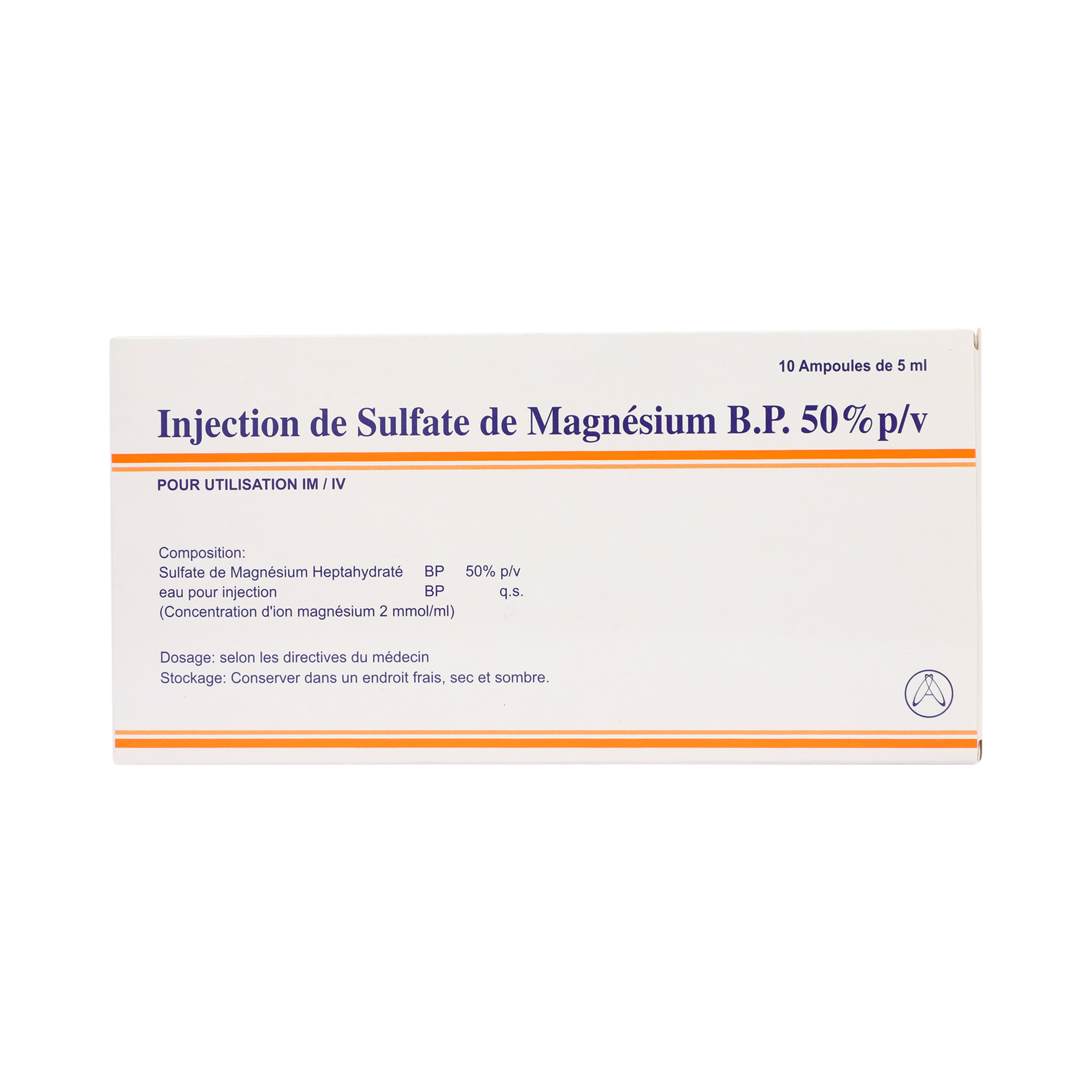 Thumbnail for Magnesium Sulphate Injection BP 50% w/v 5ml