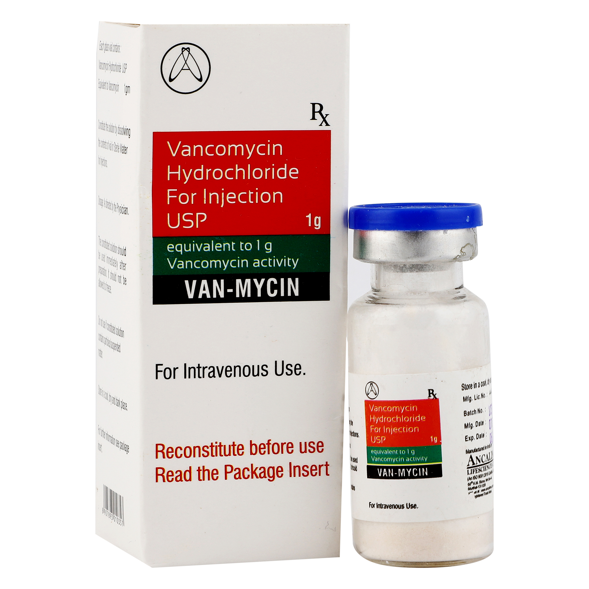 Thumbnail for Vancomycin Hydrochloride for Injection USP 1gm