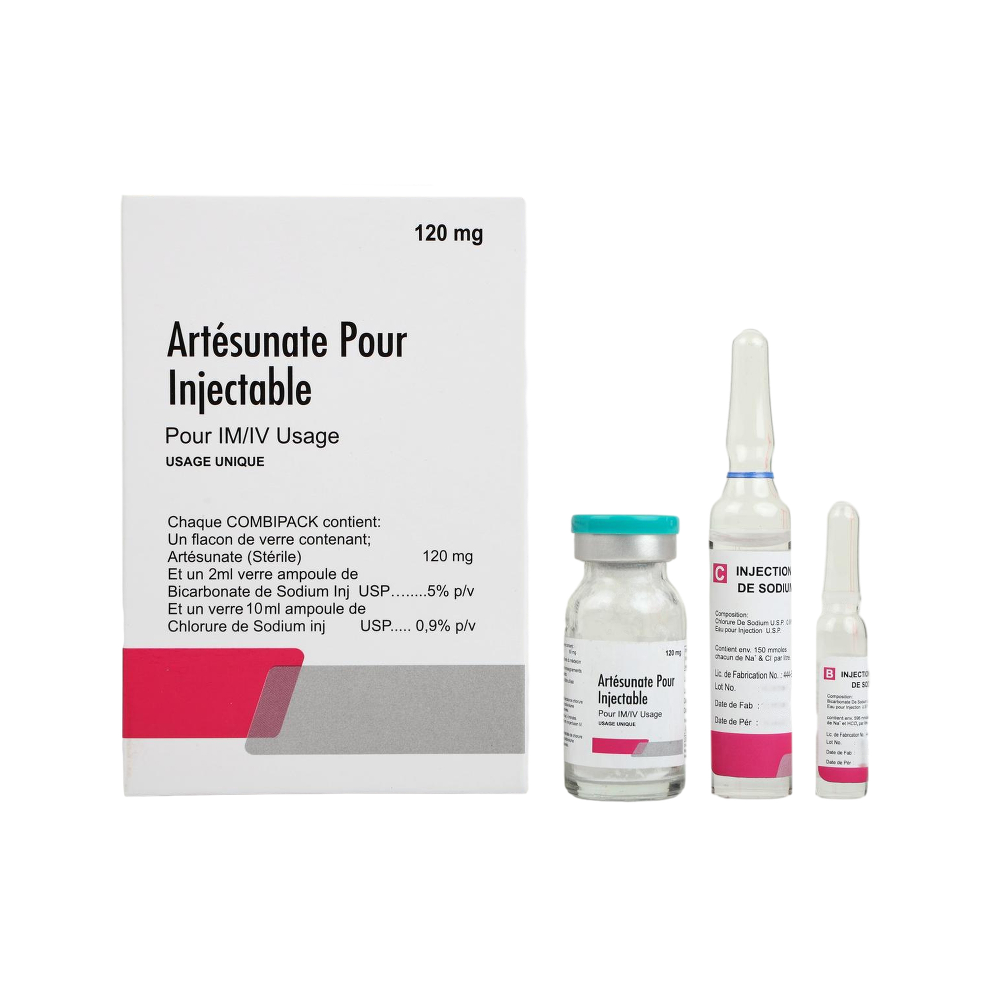 Thumbnail for Combipack of Artesunate for Injection 120mg