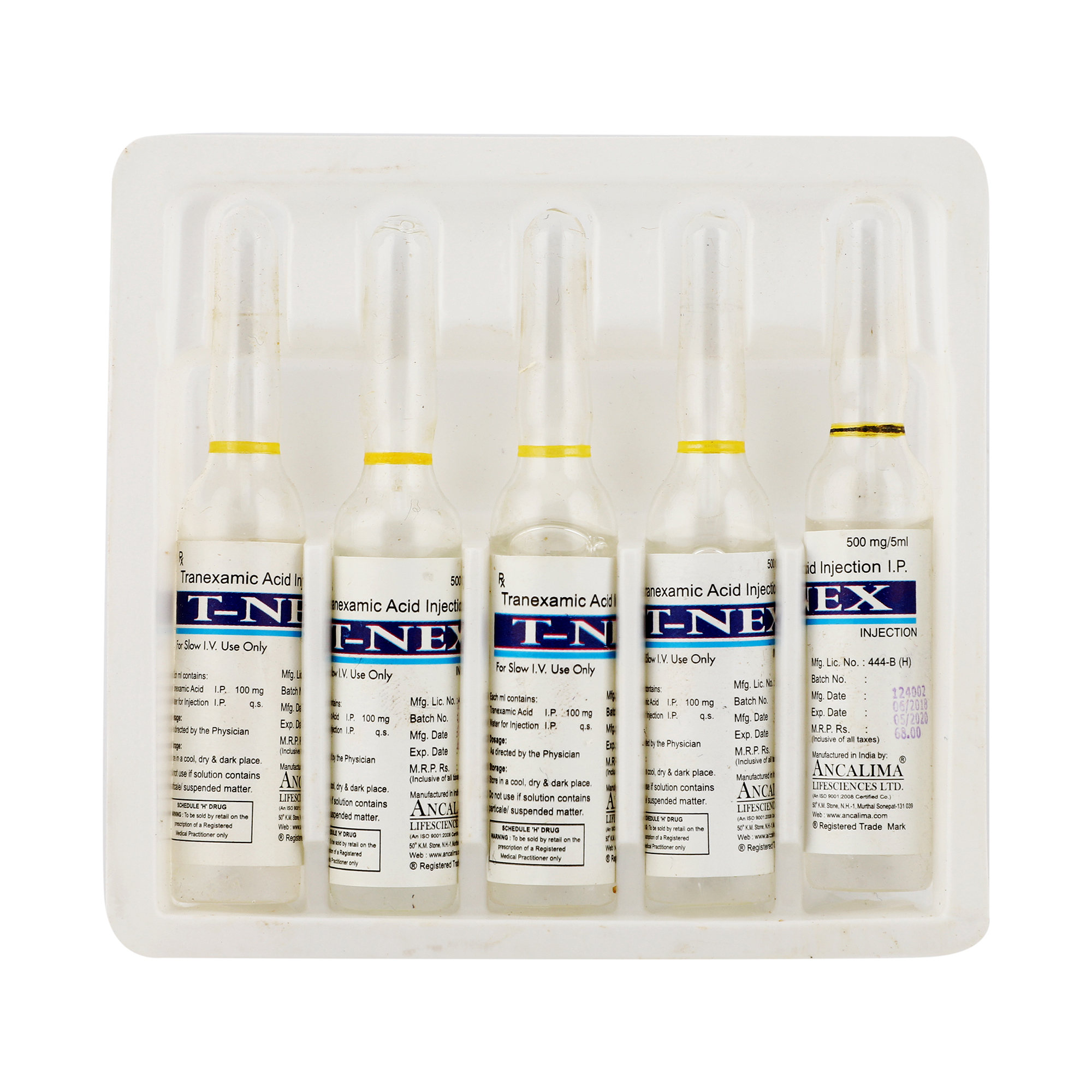 Thumbnail for Tranexamic Acid Injection BP (100mg/ml)