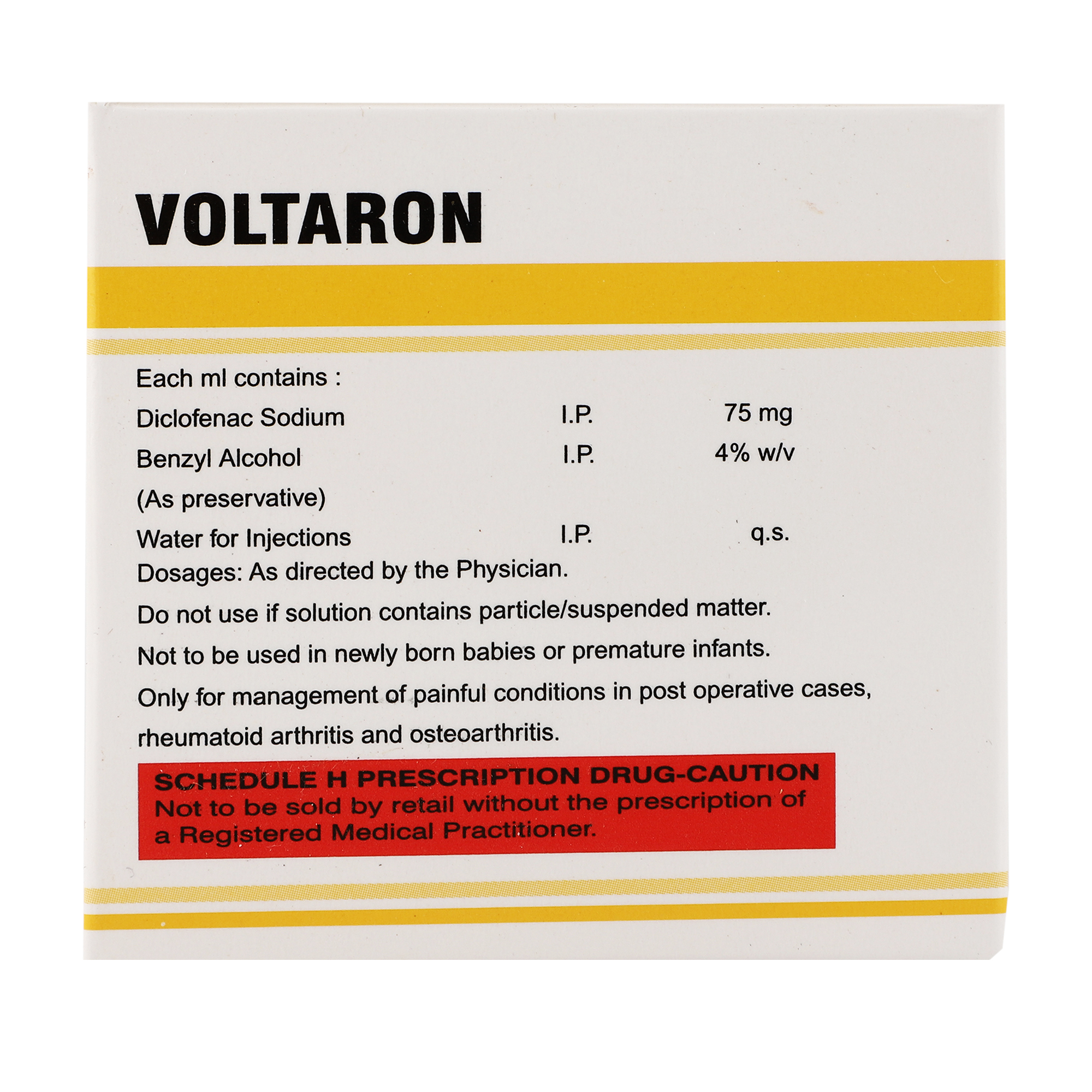 Diclofenac Sodium Injection 75mg/1ml - Gallery Image