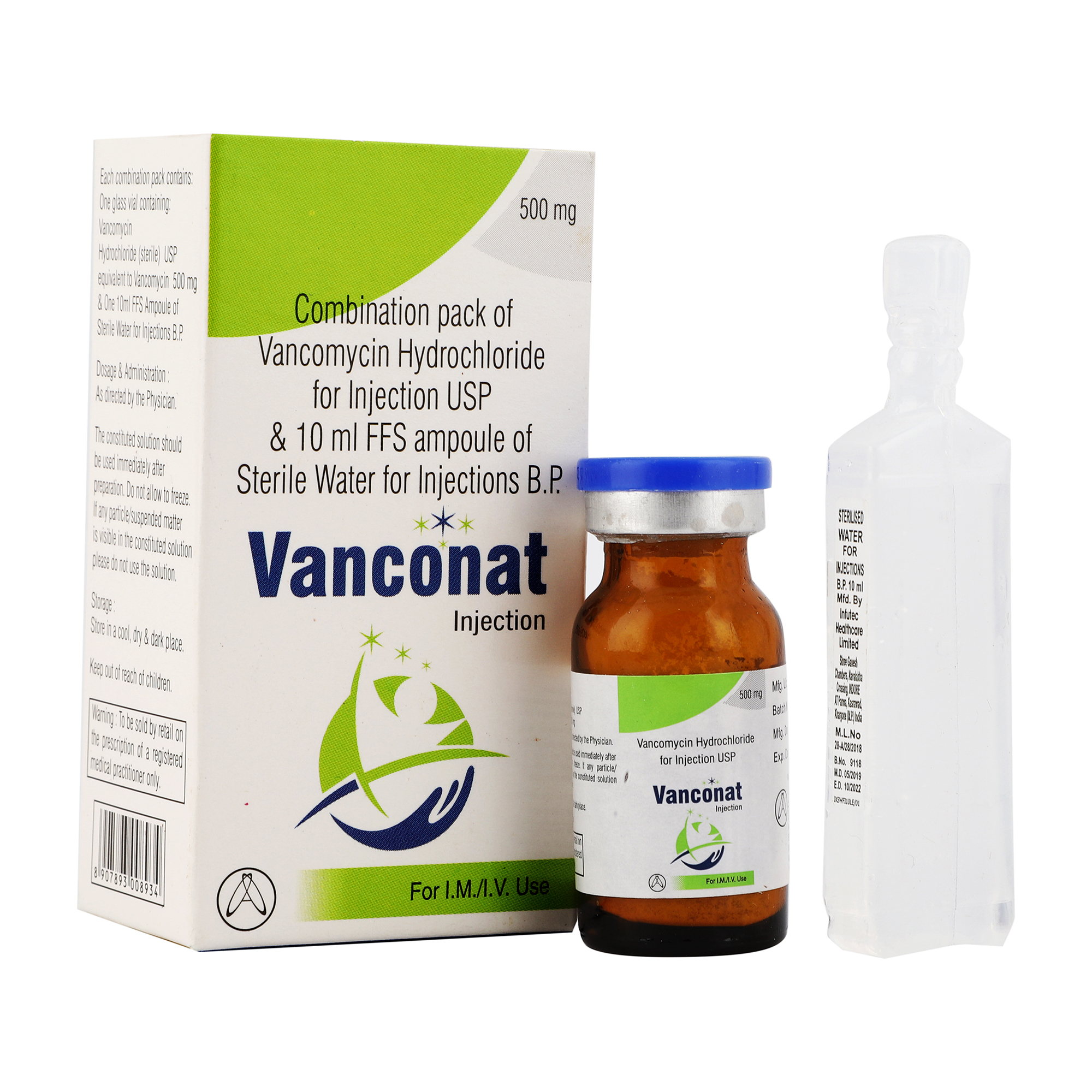 Thumbnail for Vancomycin Hydrochloride for Injection USP 500mg