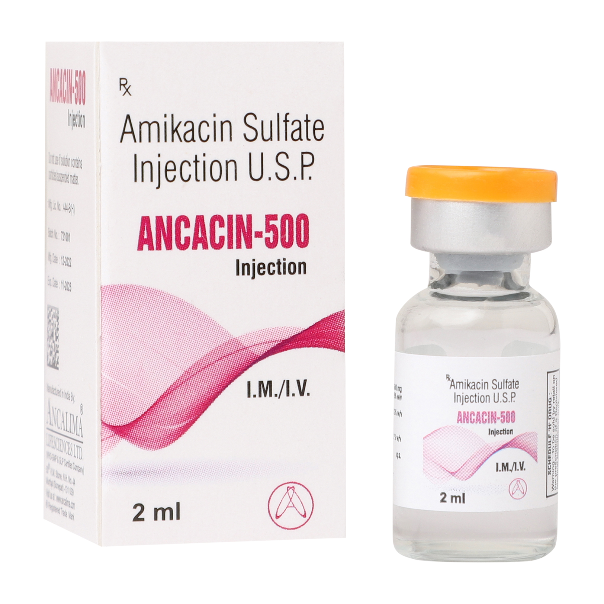 Amikacin Injection 500mg/2ml - Gallery Image