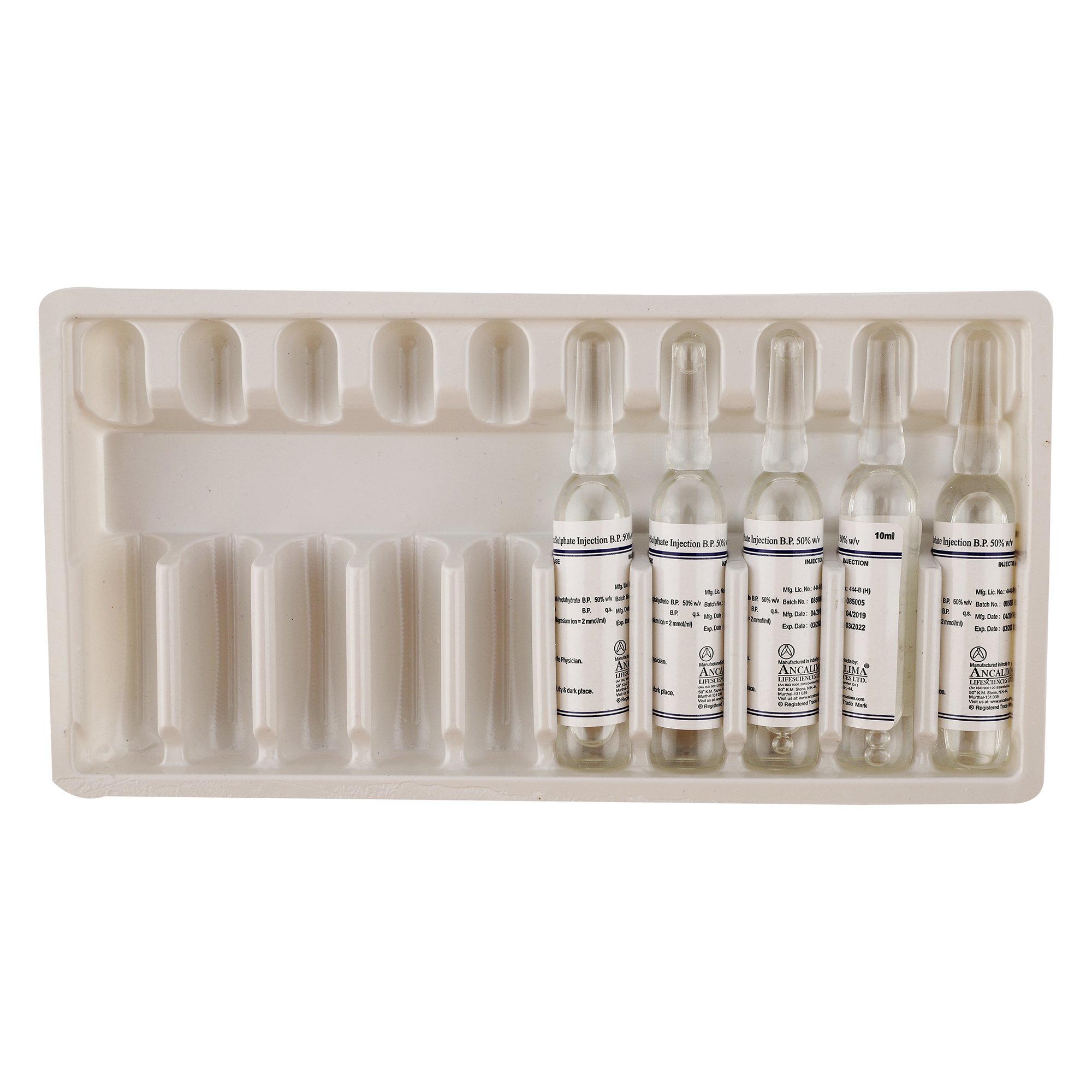 Thumbnail for Magnesium Sulphate Injection BP 50% w/v 10ml