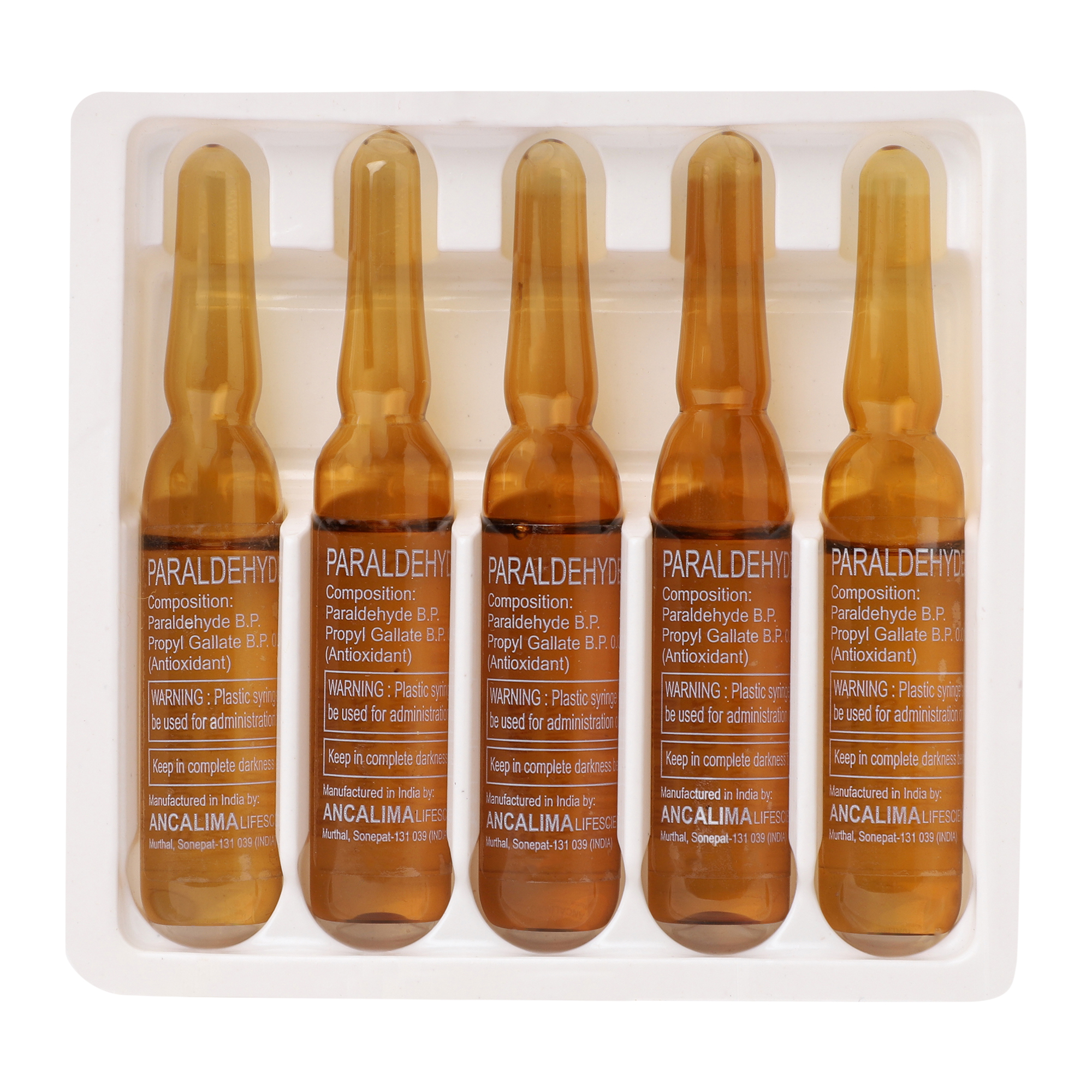 Thumbnail for Paraldehyde Injection B.P. 5ml