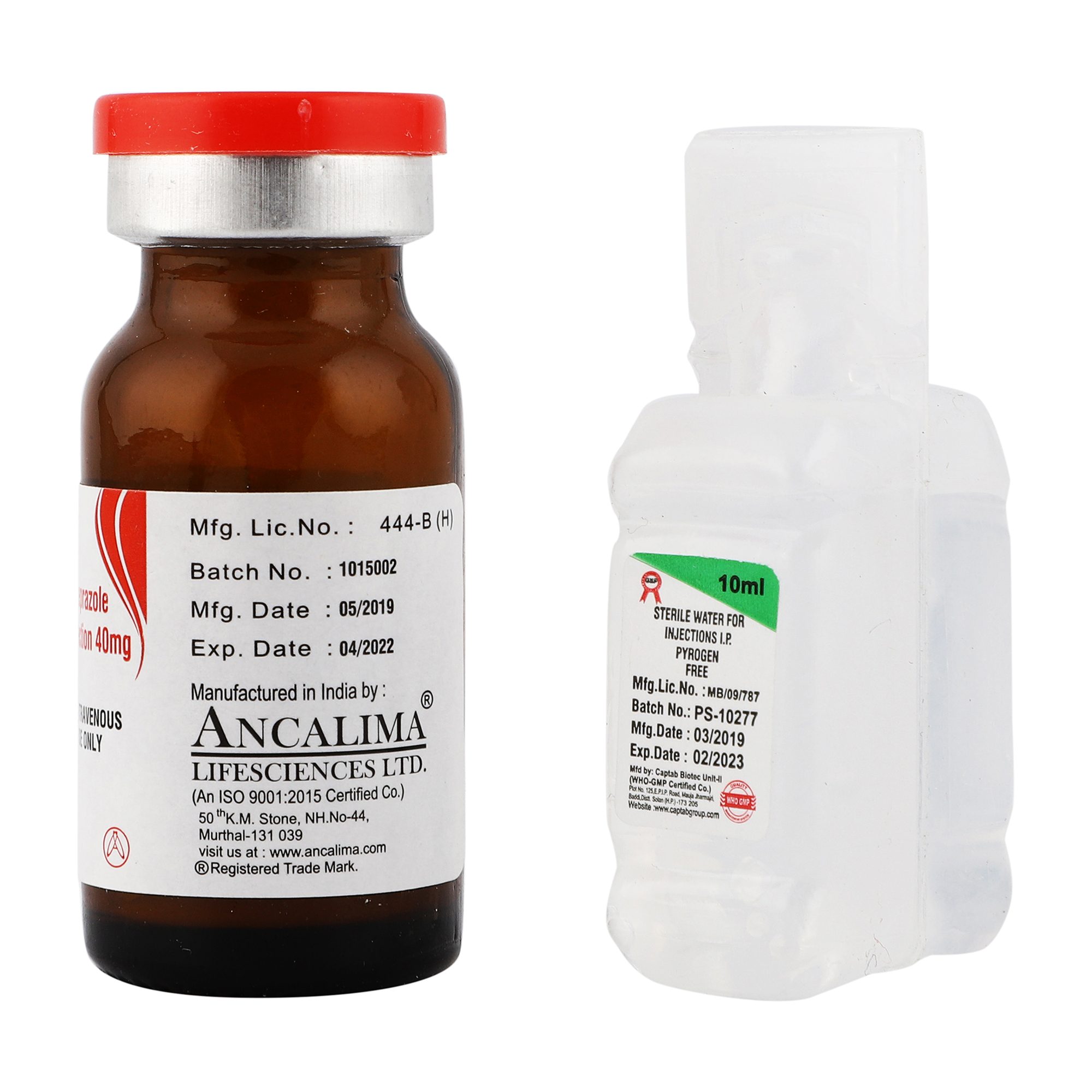 Thumbnail for Combipack of Omeprazole Sodium for Injection 40mg