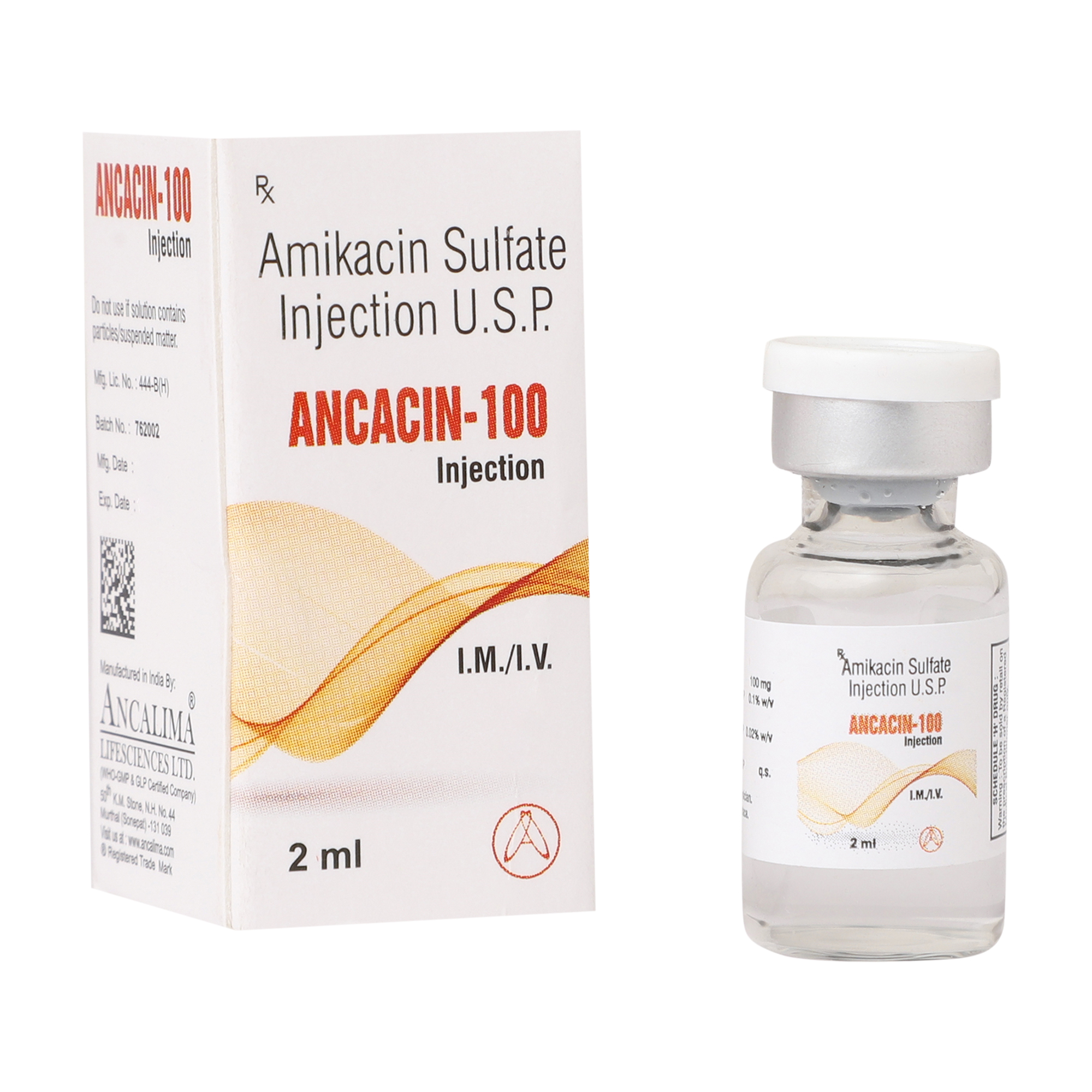 Image of Amikacin Injection 100mg/2ml